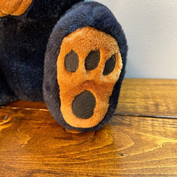 Black brown Bear Plush Big Paws Feet Super Soft & Cuddly - Picture 2 of 13